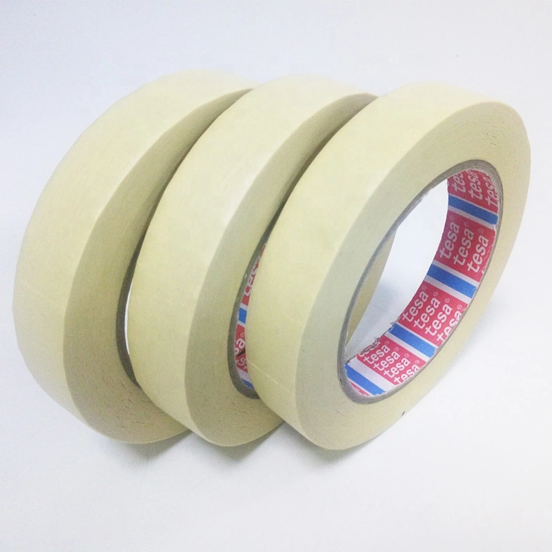 Tesa 4349 General Purpose Paper Tape With a Natural Rubber Adhesive Masking Tape Used on Painted Metal